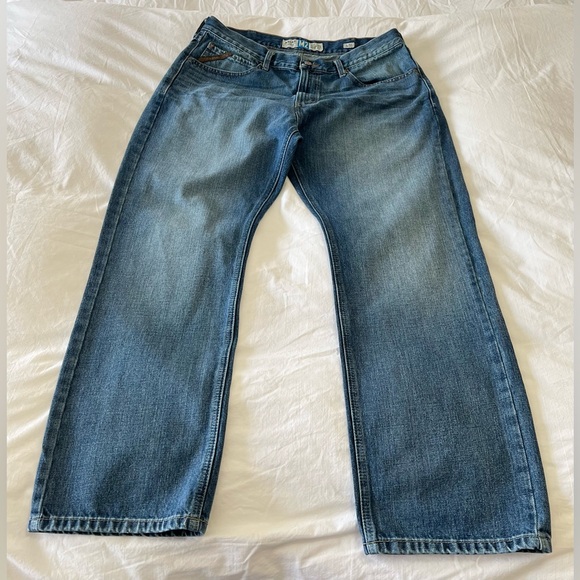 AriatMen's 36 X 29”M2 Blue Jeans Traditional Relaxed Boot CutGraphite